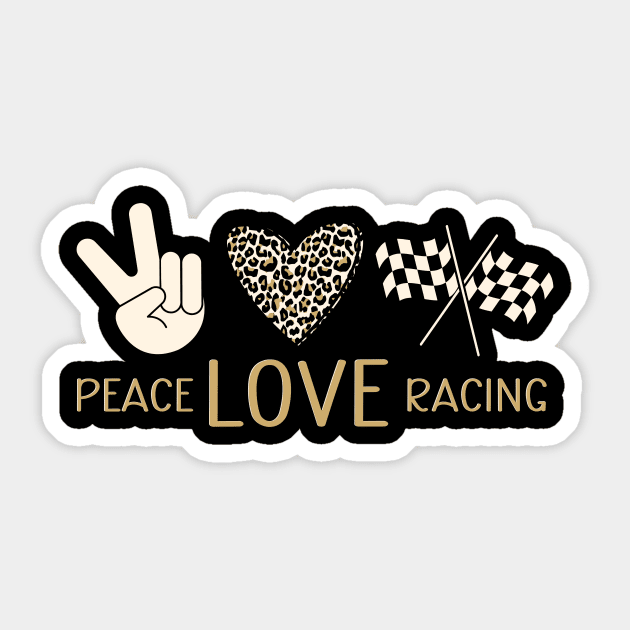 Peace Love Racing Sticker by maxcode